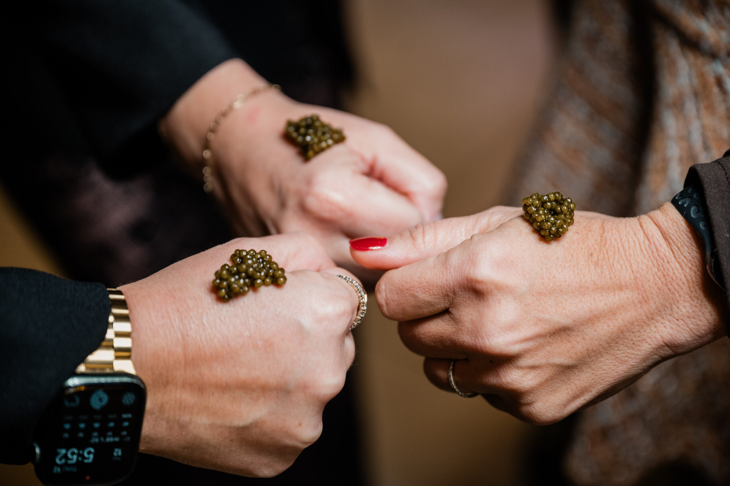 caviar bump experience at Las Vegas event