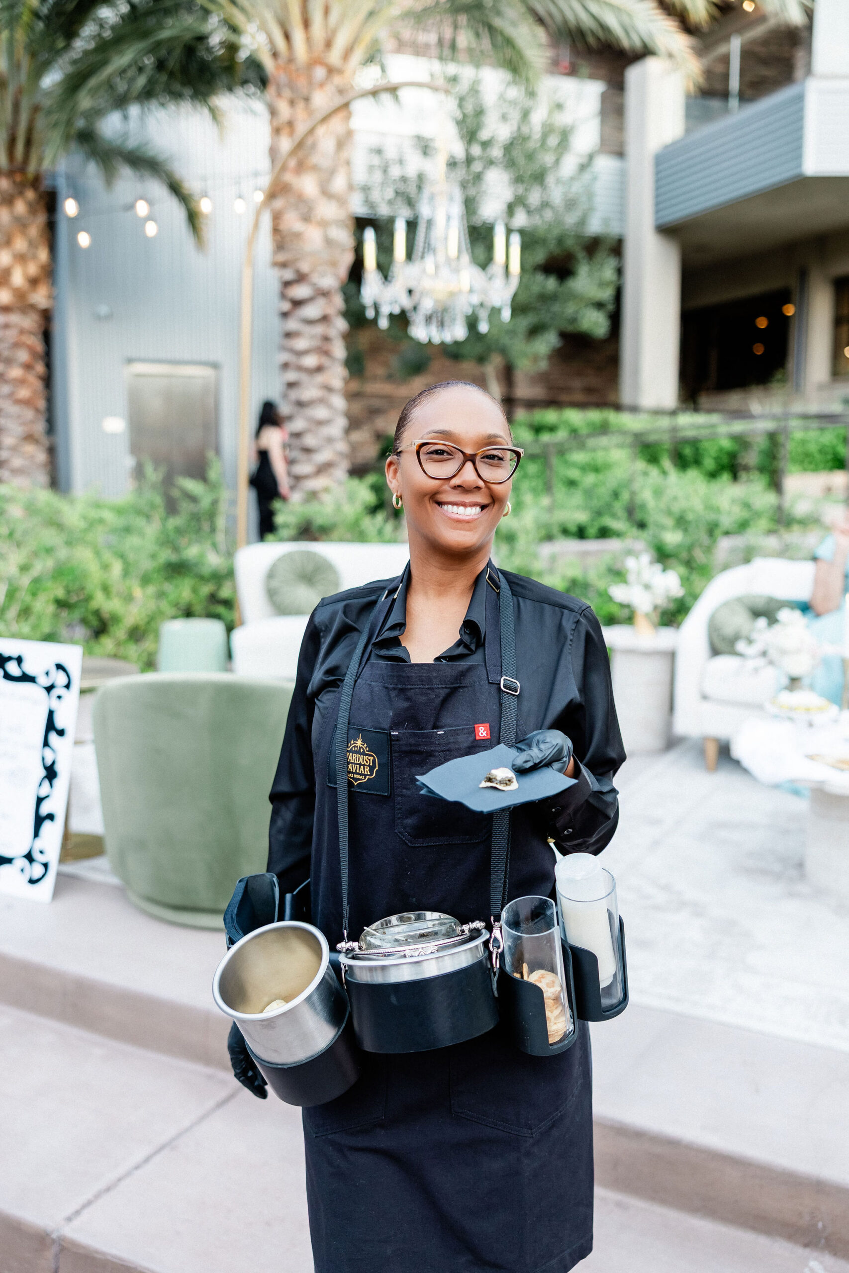 Luxury mobile caviar service for wedding guests in Las Vegas